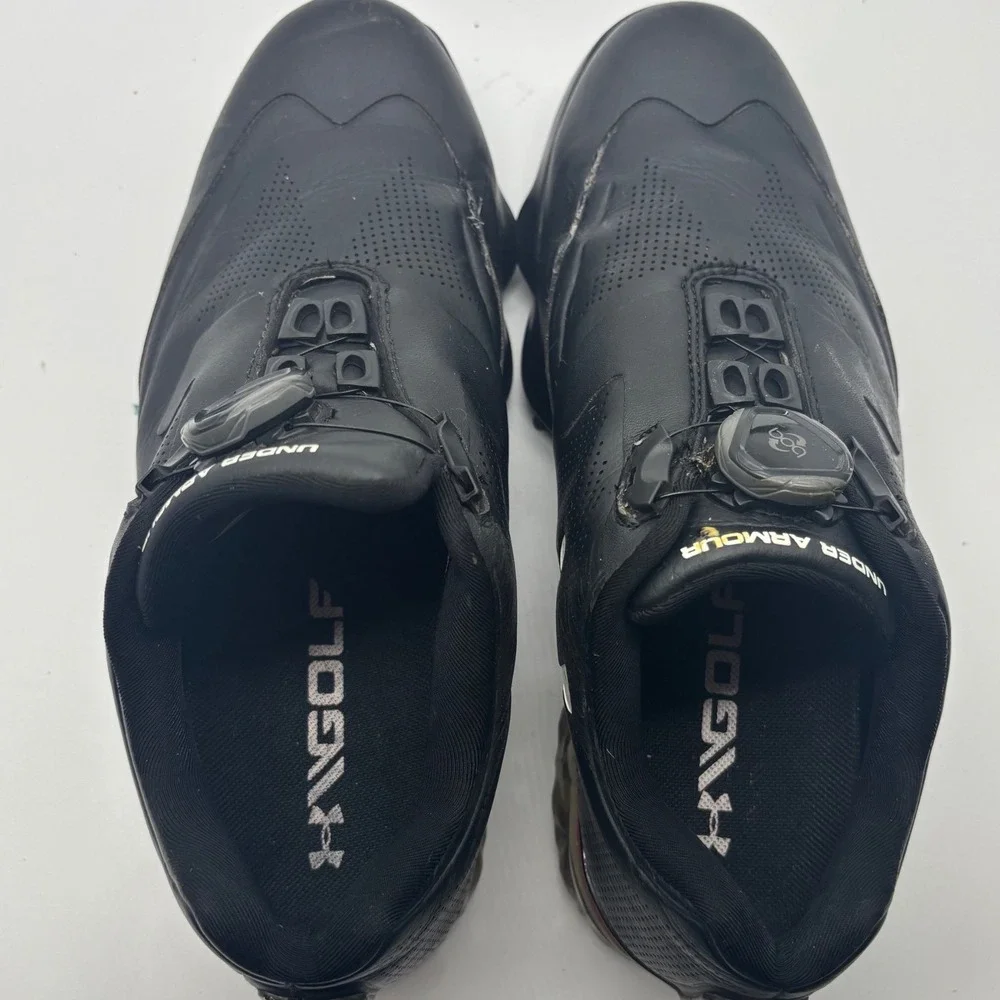 Under Armour Spieth One BOA Golf Shoes Black Spiked Mens 7